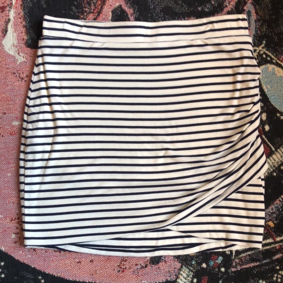 Lovers + Friends Voyage Mini Skirt - Navy Stripe - Picture 3 of 10